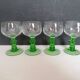 4 verres en cristal ciselé Roemer
