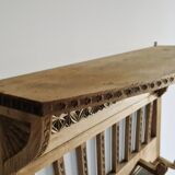 Old carved wood wall shelf
