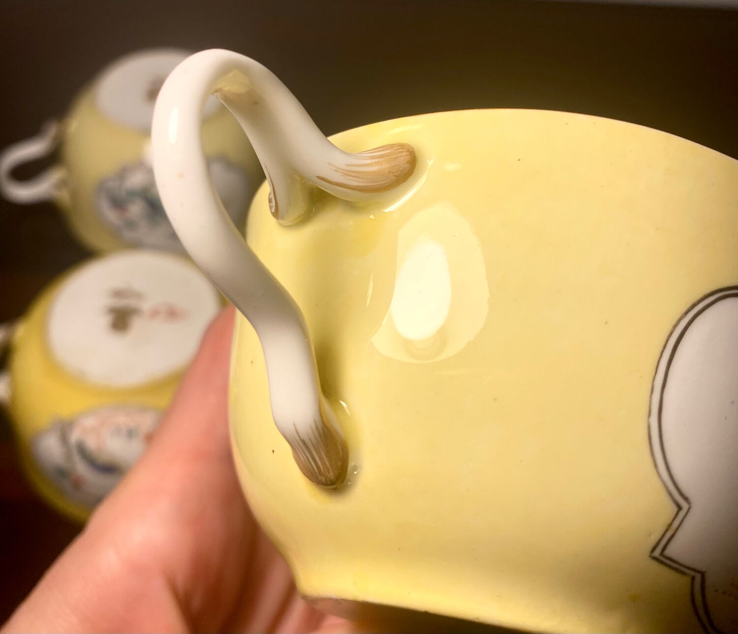 Samson porcelain cups 19eme