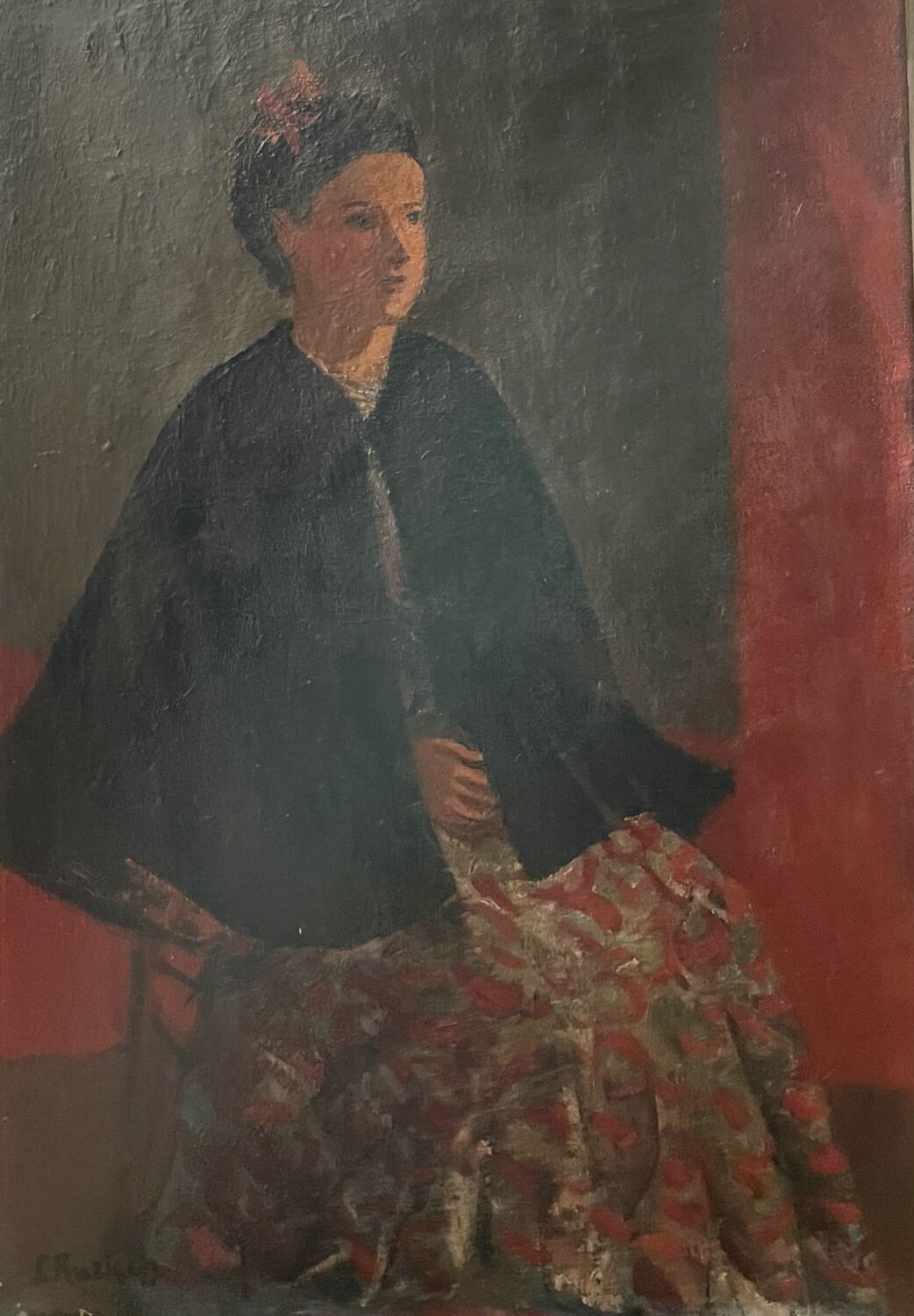 Tableau femme assise