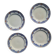 Set of 4 old dessert plates, Earthenware, Ironstone, Sté Amand