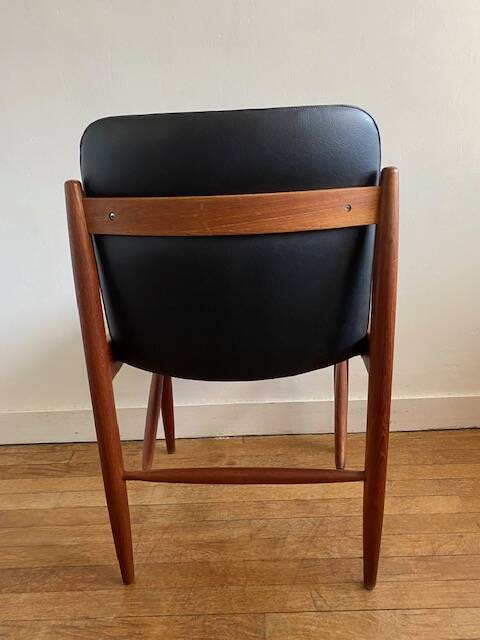 6 chaises teck scandinave vintage
