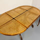 Vintage dining table with a cane top by Mundus from the 1970s.