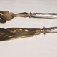 Silver-gilt metal fish service