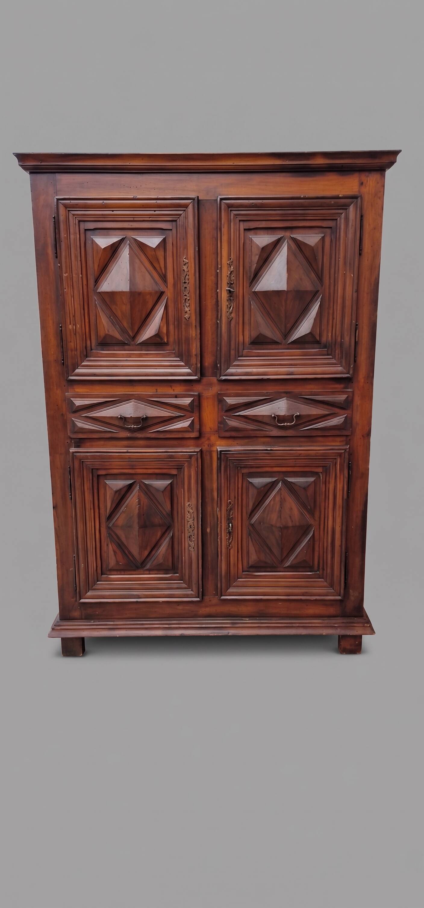 Large solid wood dresser in antique style
