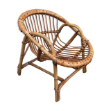 Childrens rattan chair