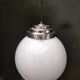 2 suspensions boules opalines