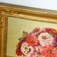 Oil on panel painting still life bouquet of flowers signed Durand