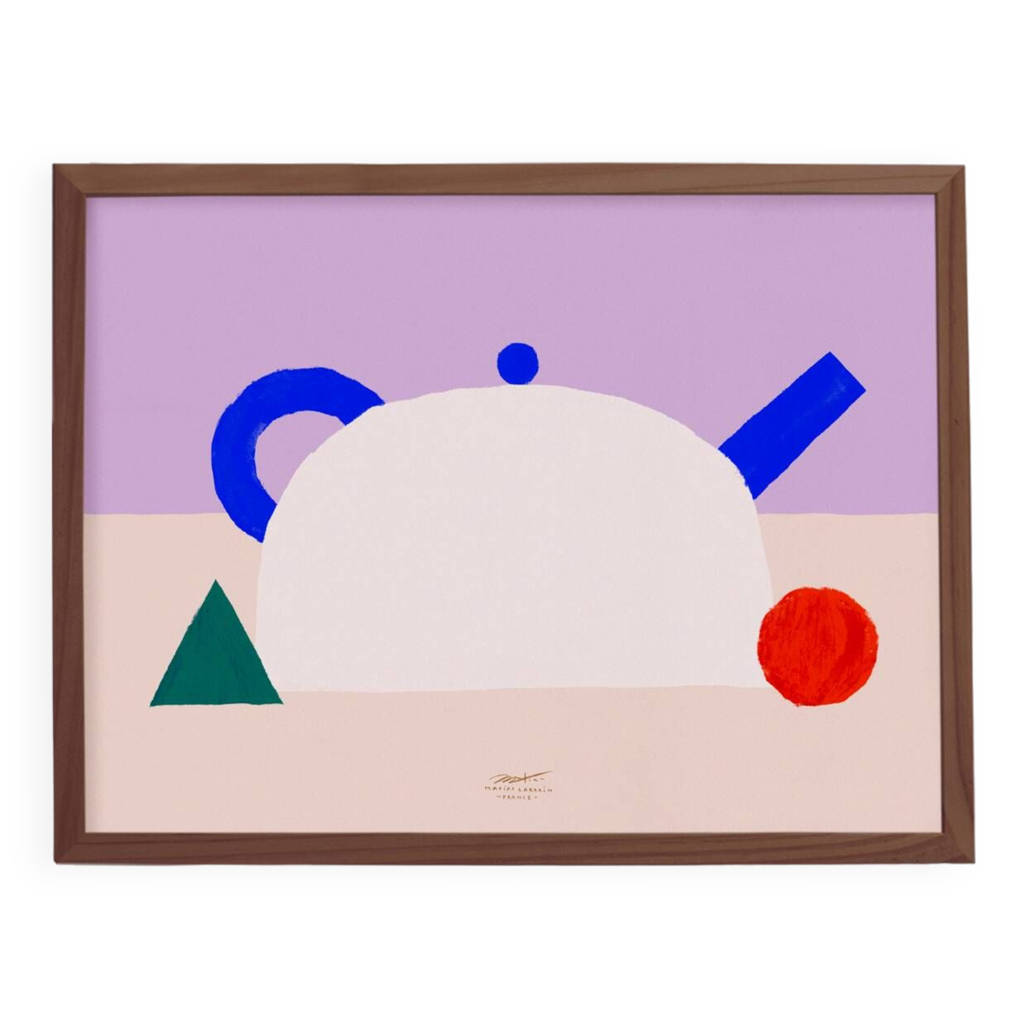 Wall poster with teapot - 70x50cm