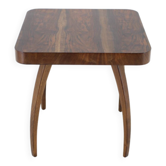 1940 jindrich halabala "spider" coffee table in walnut, czechoslovakia