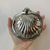 Pocket tray shell silver metal 60s-70s