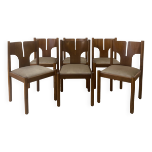 Série de 6 chaises 1960