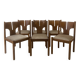 Set of 6 chairs - mobilgirgi - italy - 1960