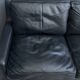 black leather Tecta -seat sofa by Hans Konecke 1960s
