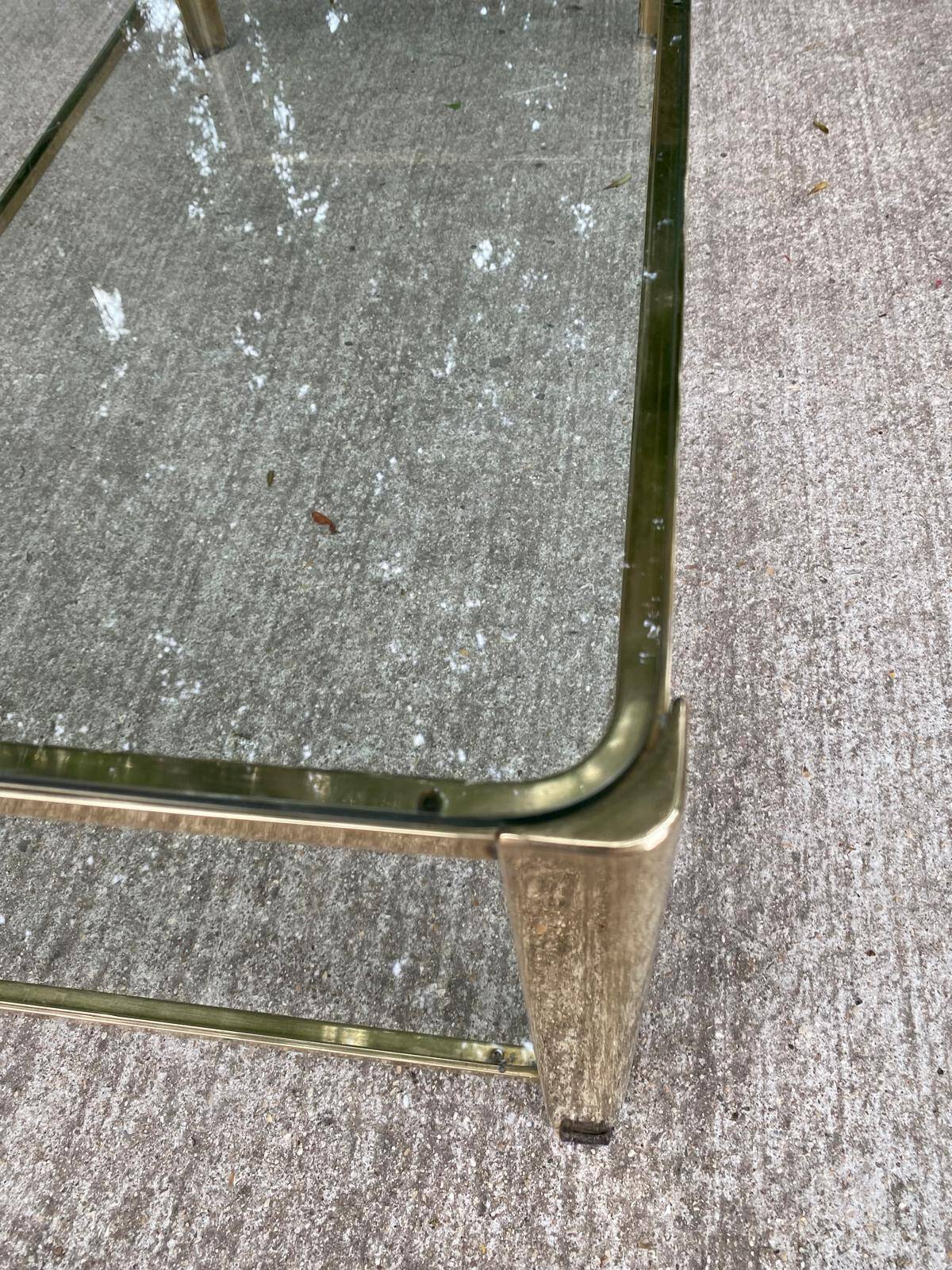 Bronze coffee table signed J.T. Lepelletier for Broncz 1960 111cm