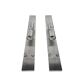 Wall lamps (2) - design Stéphane Davidts - brushed steel - Belgium - 80's