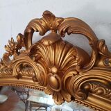 Former mirror gilded with pediment - 153 x 101 - Style Napoleon III