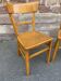 Pair of chairs curved wood vintage bistro