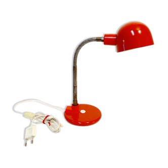 Vintage red lamp by Aluminor