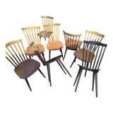 Set of 8 Baumann bistro chairs
