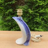 Wave or comma ceramic lamp from the 1950s/1960s