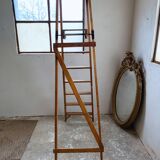 Ancien escabeau d’atelier bois Slingsby - 7 marches - anglais
