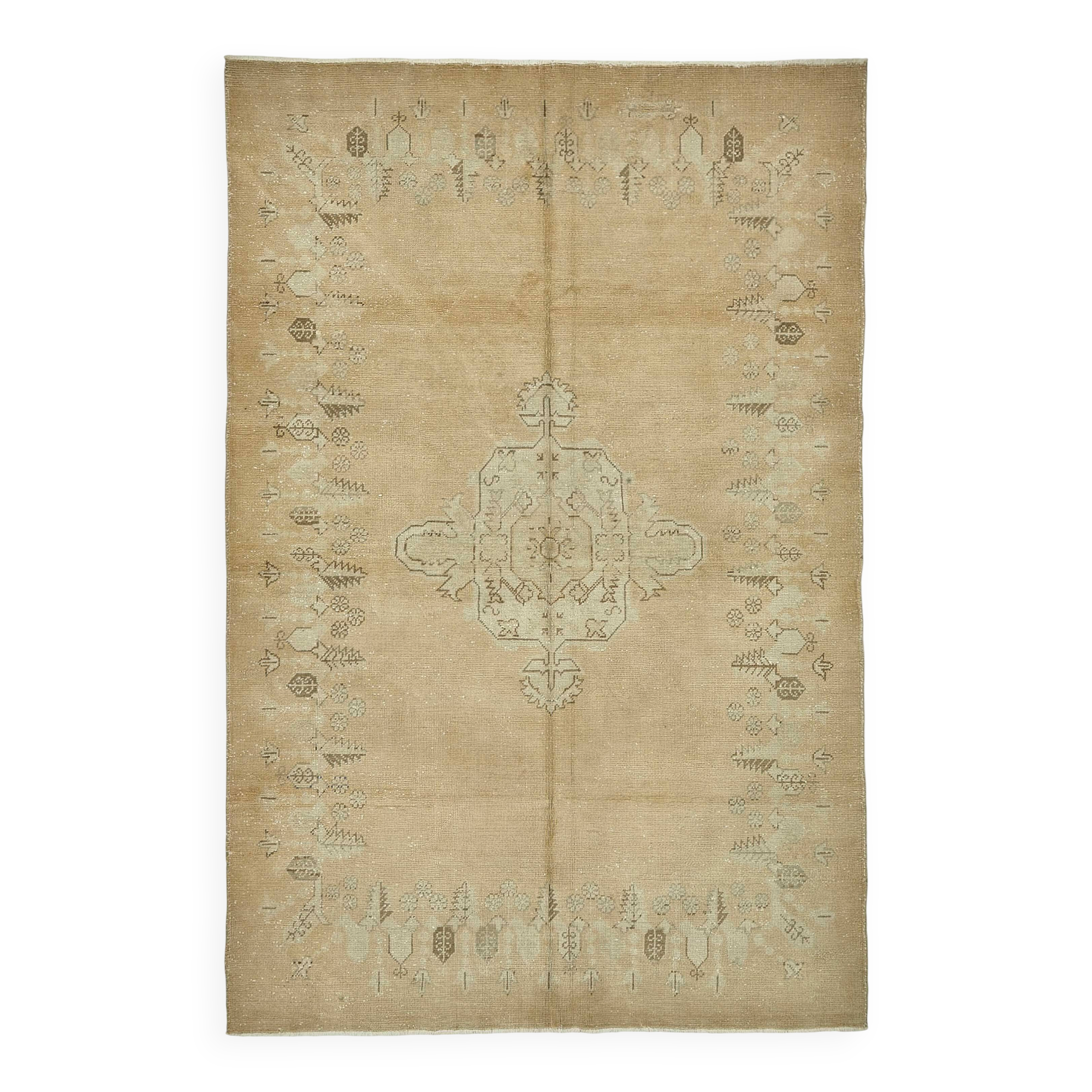 Turkish Vintage Anatolian Rug 202 cm x 302 cm