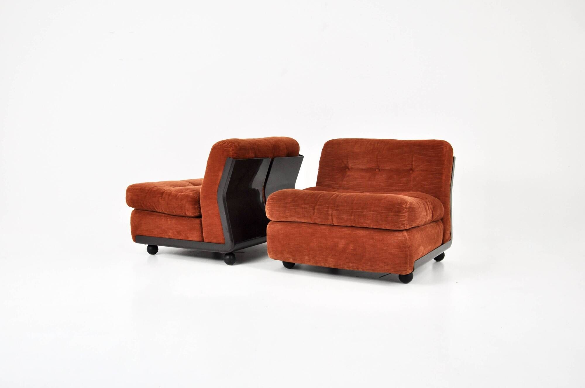 Set of 2 Amanta armchairs by Mario Bellini for B&B Italia, 1970