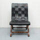 1950s chair in leather, Pierre Lottier
