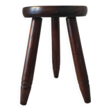 Vintage wooden tripod stool