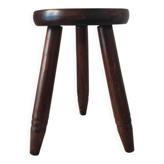 Vintage wooden tripod stool