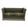 1970s, Danish 2-seater drop arm "Spanish" sofa, furniture wool.