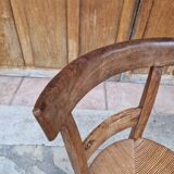 Vintage straw children's chair