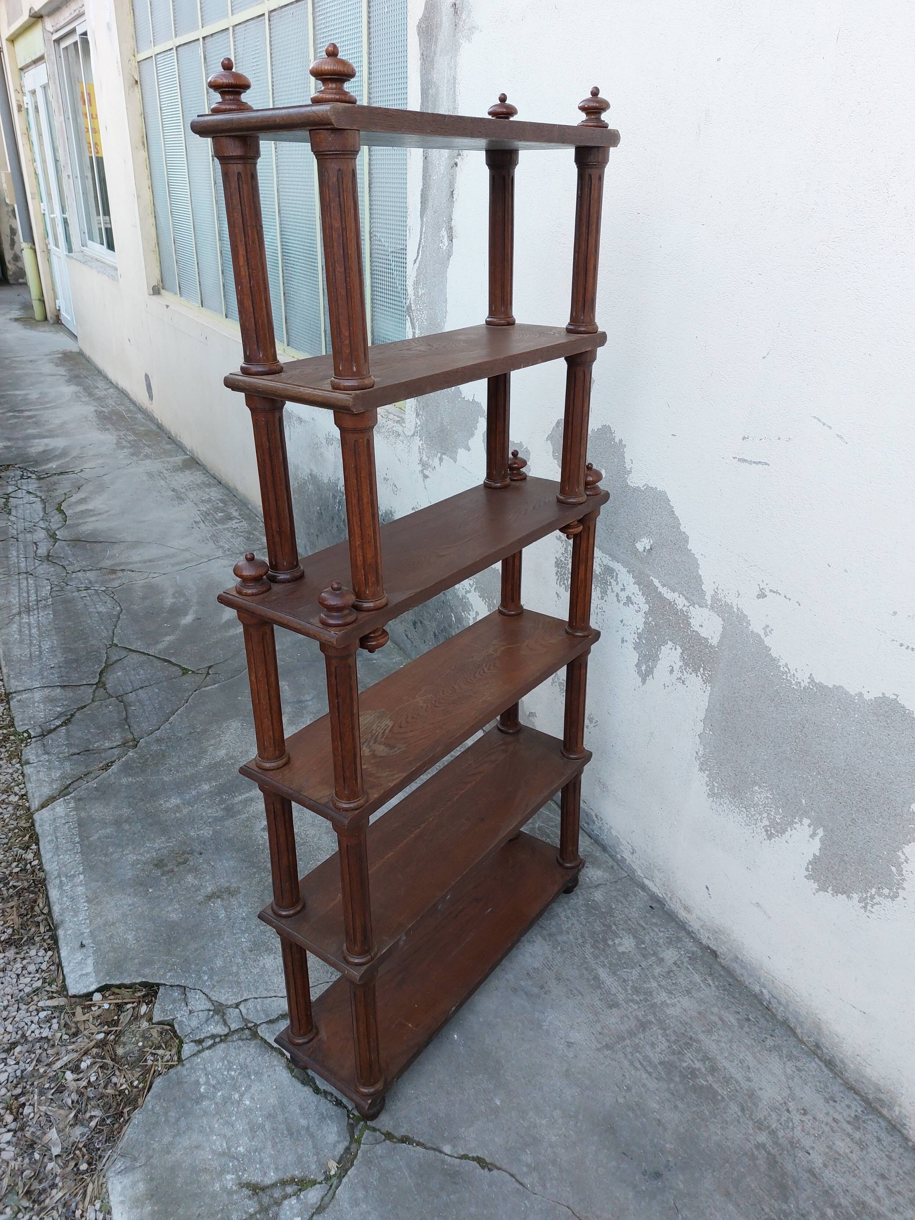 Oak Shelf 6 Trays 1900 -1m62