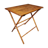 Bamboo imitation wooden folding side table