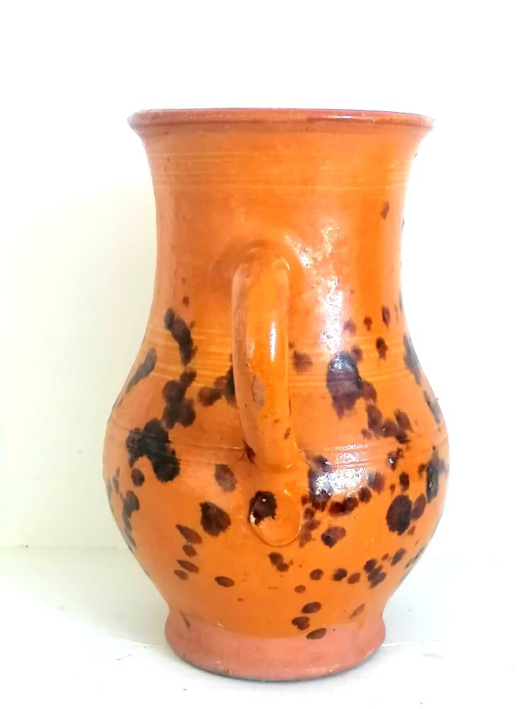 Spotted terracotta decanter, circa 1960