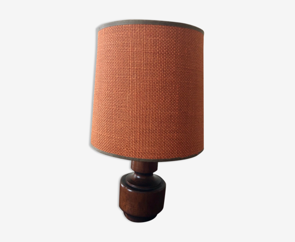 Lampe à poser bois et jute