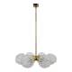 Lustre en laiton et verre des années 1960 par Kamenicky Senov, 2 pièces disponibles