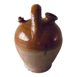 Old bohemian pottery, terracotta jug