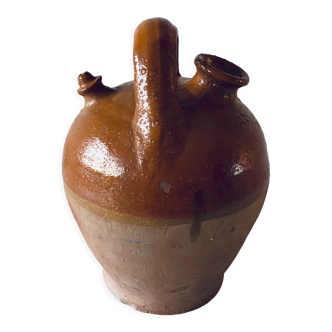 Old bohemian pottery, terracotta jug