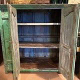 Green lacquered teak sideboard