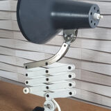 Vintage industrial accordion lamp