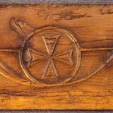 Panelling, ornamental pediment, 19th century.