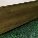 Old trading counter nine drawers black patina trade furniture