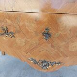 Louis XV chest of drawers in rosewood marquetry