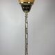 Pencil Split Reed, Rattan, Bamboo & Brass Pendant hanging lamp, Italy, 1970s