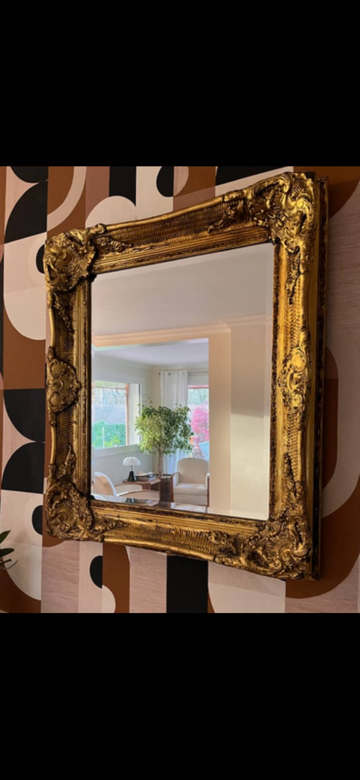 Miroir doré Carvers & Gilders