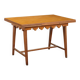 Extendable vintage oak table with laminate top, Italy, 1950s