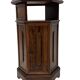 Vintage Hexagonal Side Cabinet with Door Small Side Table Column