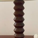 Modernist turned wooden lamp